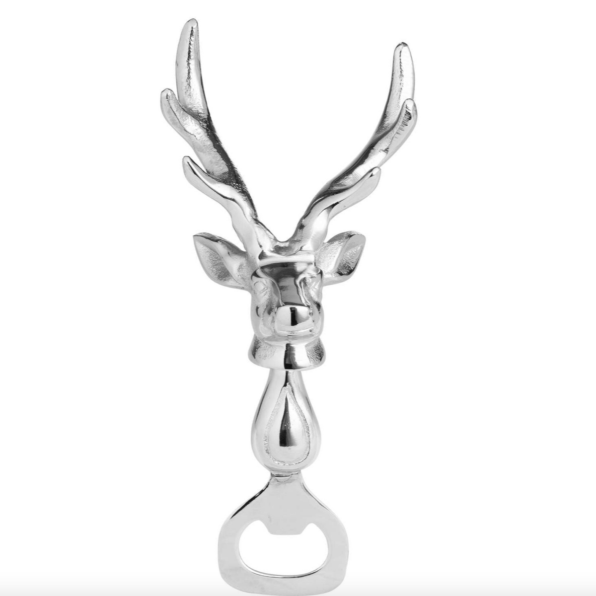 Silver Stag Bottle Opener Home Luxe Co