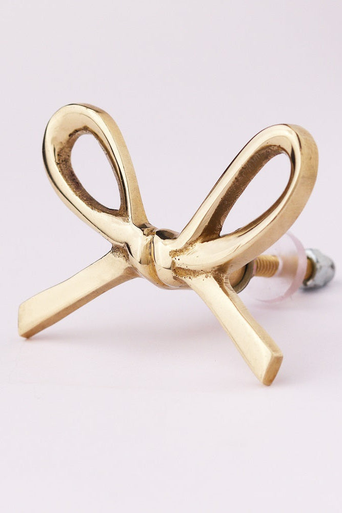 Brass Bow Cabinet Knob