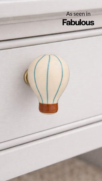 Hot Air Balloon Drawer Knob - Blue