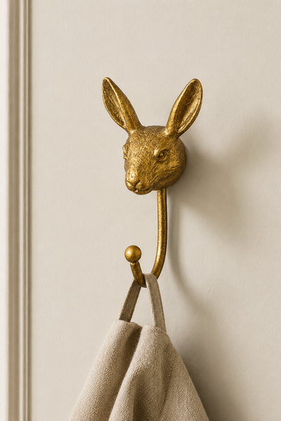 Gold Hare Wall Hook