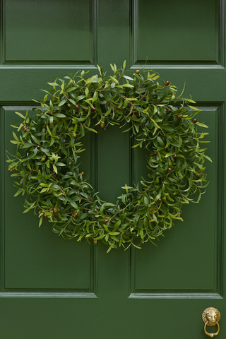 Green Olive Leaf Wreath