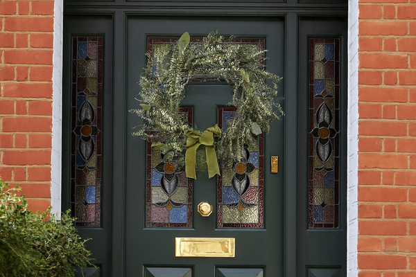 Green Wreath with Ribbon