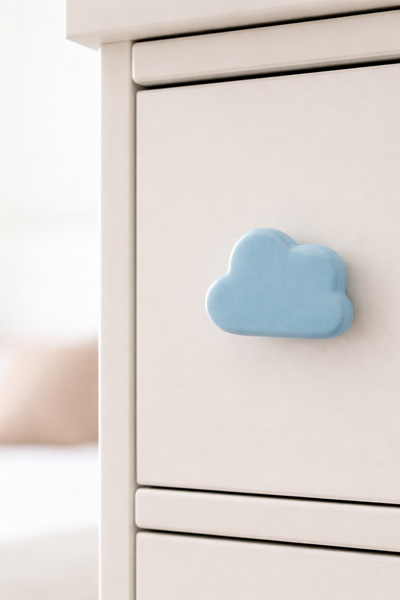 Blue Cloud Drawer Knob