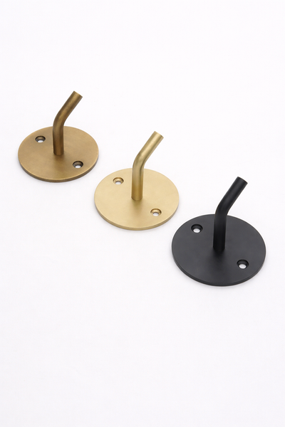 Darras Black Round Wall Hook