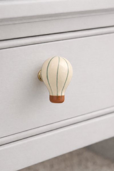 Hot Air Balloon Drawer Knob - Green
