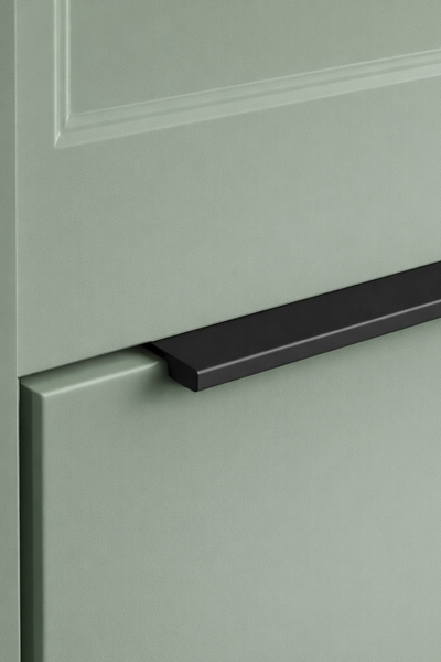 Tyne Angled Lip Cabinet Handle - Antique Brass