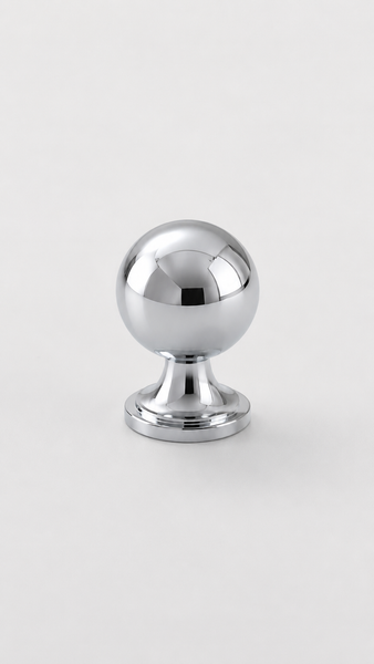 Acton Brass Round Knob - Antique Brass