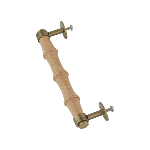 Thrunton Wood & Antique Brass Cabinet Handle