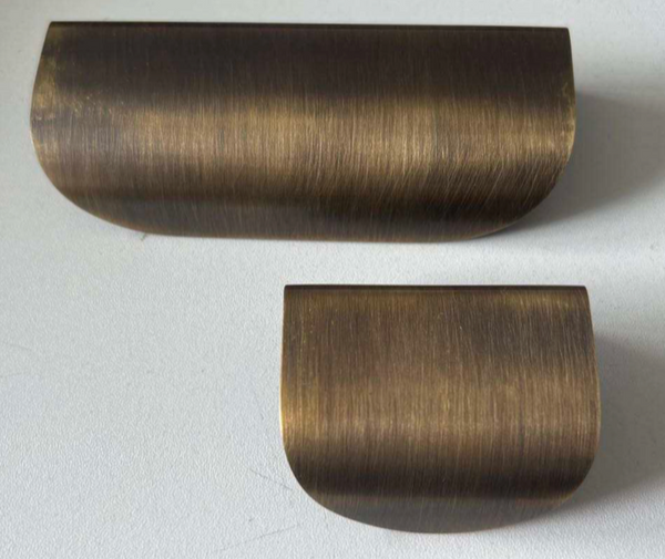 Durham Curved Brass Cabinet Handle