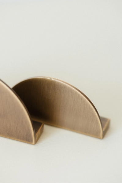 Bardon Antique Brass Half Moon Lip Handle