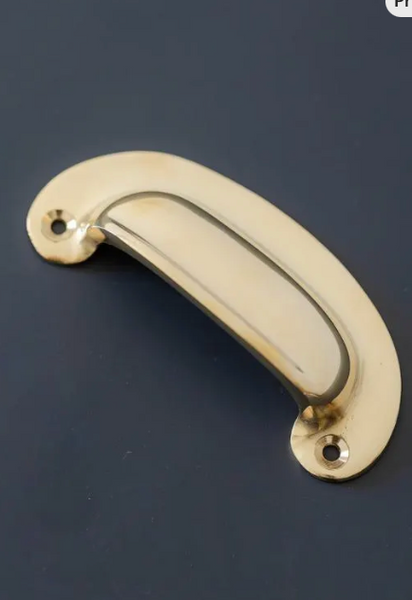 Unlacquered Brass Cup Handle