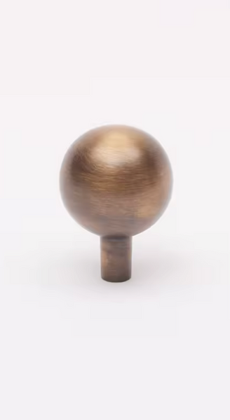 Bilton Brass Ball Round Knob - Brushed Brass