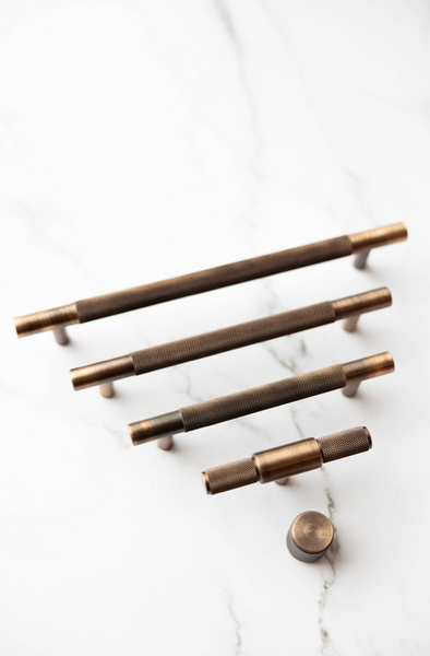 Howick Knurled Antique Brass Handle