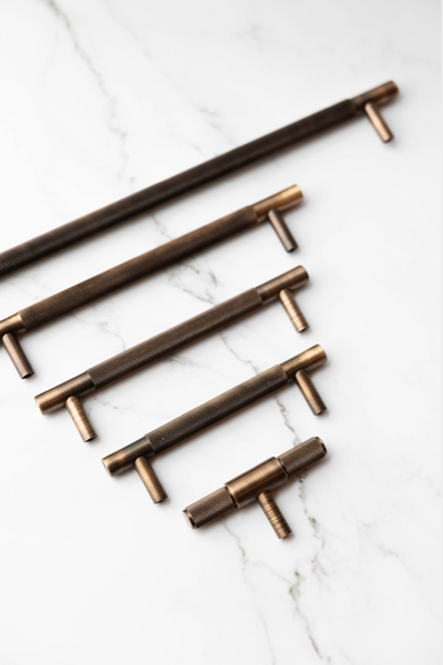 Howick Knurled Antique Brass Handle