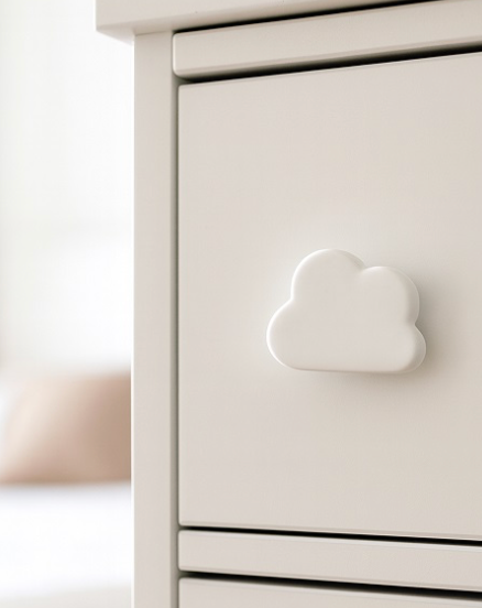 Blue Cloud Drawer Knob
