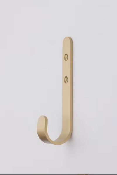 Antique Brass J Wall Hook