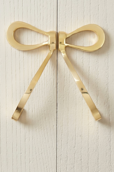 Brass Bow Cabinet Door Handle (1 Pair)