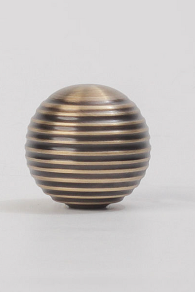 Horncliffe Brass Bee Hive Knob - Antique Brass