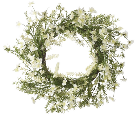 White Flower Wreath