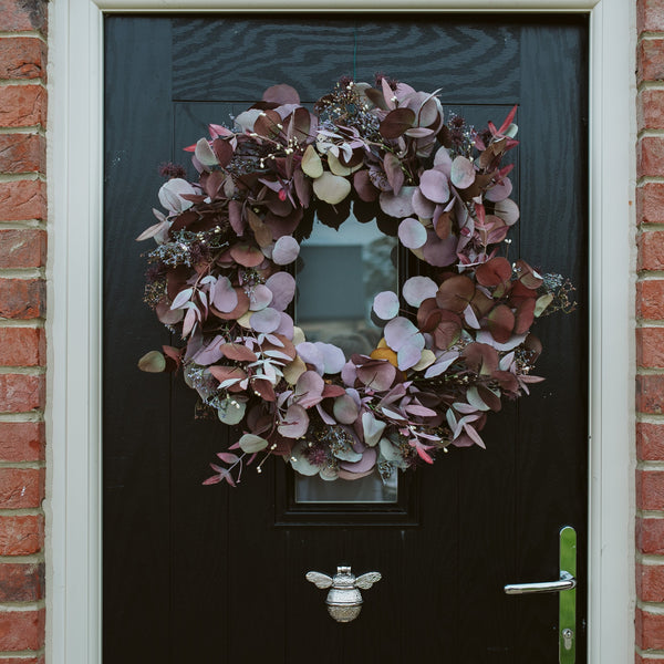 Autumn Purple Russet Foliage Wreath