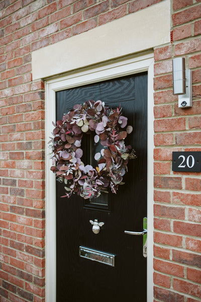Autumn Purple Russet Foliage Wreath