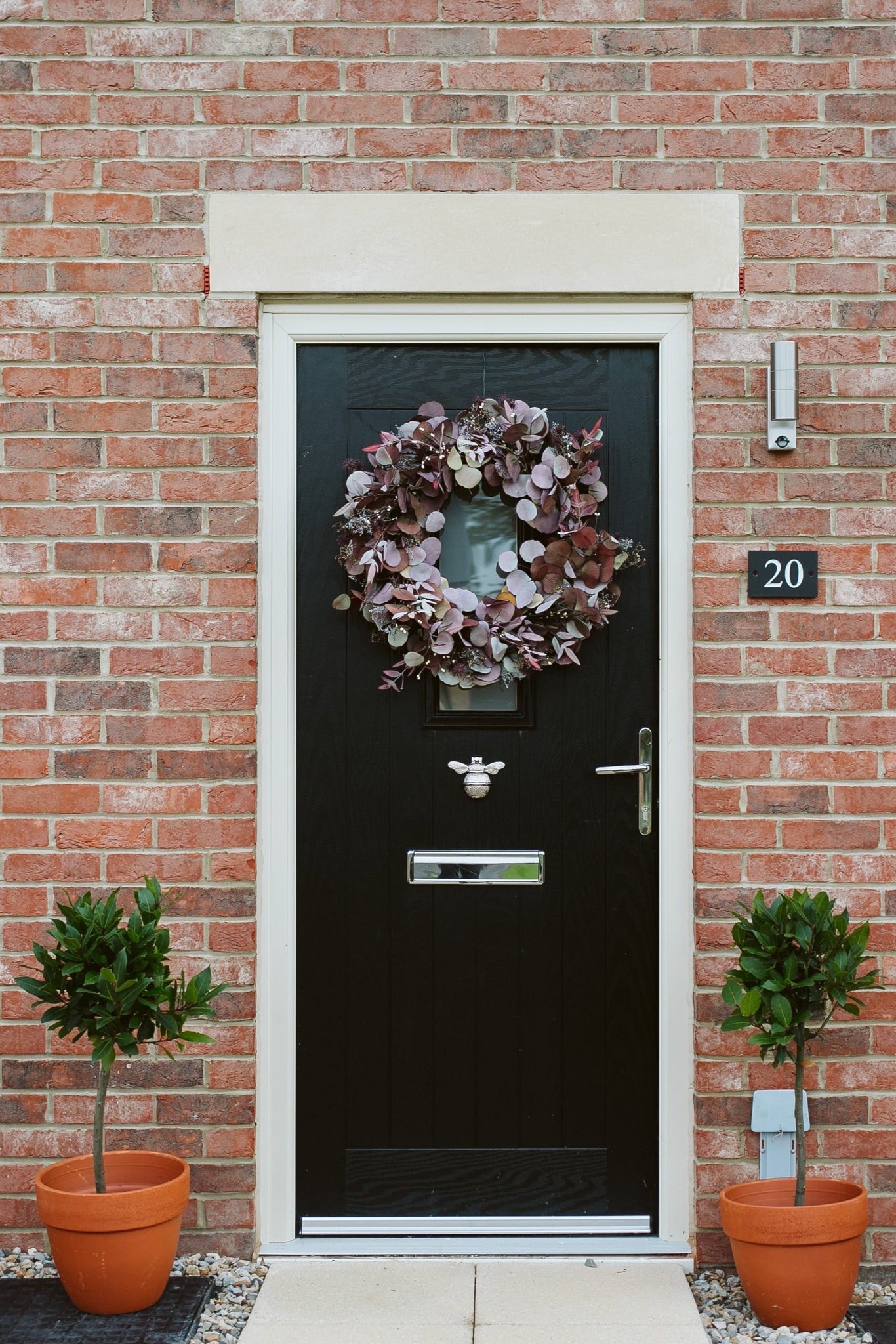 Burgundy Autumn Eucalyptus Wreath