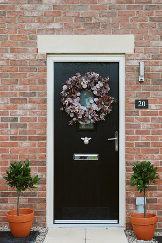 Burgundy Autumn Eucalyptus Wreath