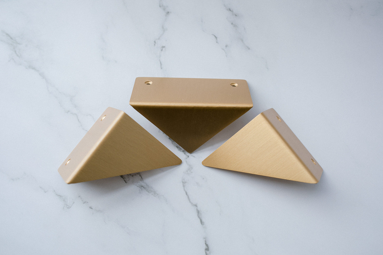 Corbridge Brass Triangle Cabinet Handle – Home Luxe Co