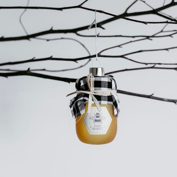 Honey Jar Bee Christmas Decoration