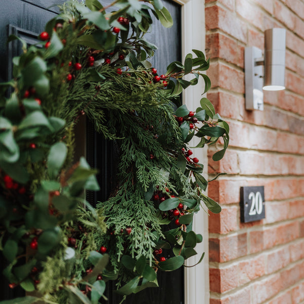 Green Foliage And Red Berry Wreath
