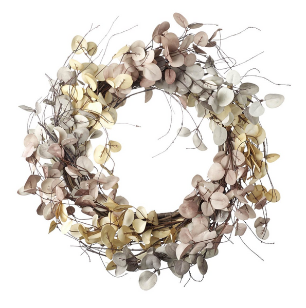 Large Autumn Honesty Wreath