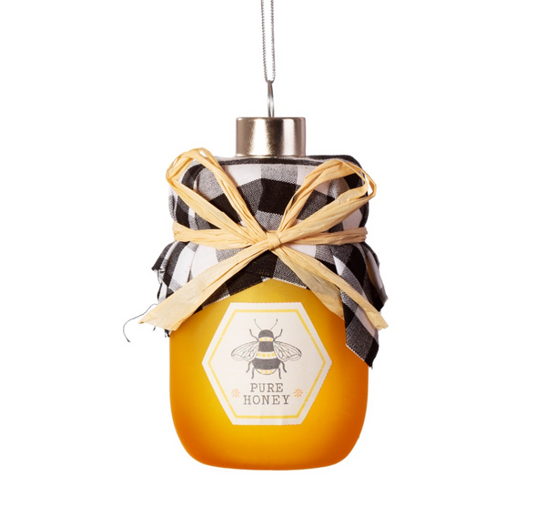 Honey Jar Bee Christmas Decoration
