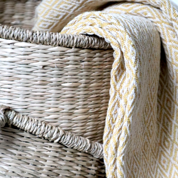 Set of 3 Natural Seagrass Baskets
