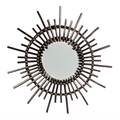Rattan Starburst Mirror