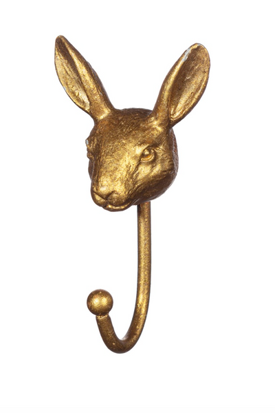 Gold Hare Wall Hook