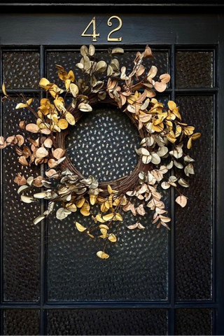 Large Autumn Honesty Wreath